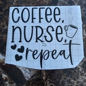 Nurse coffee decal